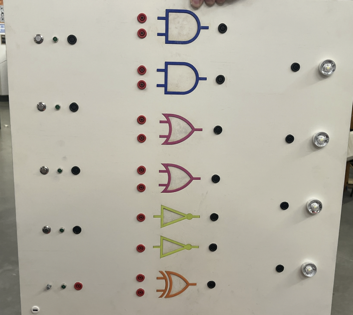 Logic Gate Demo Board